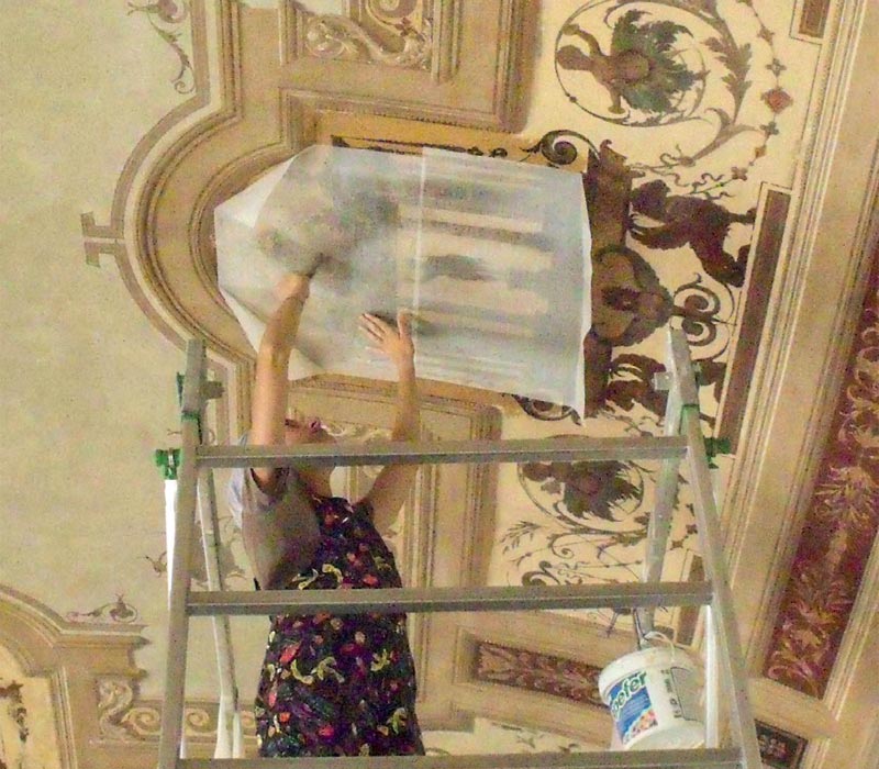 Ocra-Rossa restauro soffitto affresco
