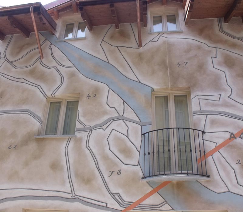 Ocra-Rossa villa Ulpiana murales