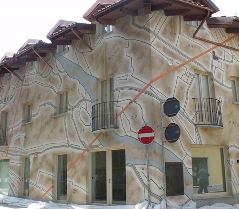 Ocra-Rossa villa Ulpiana murales